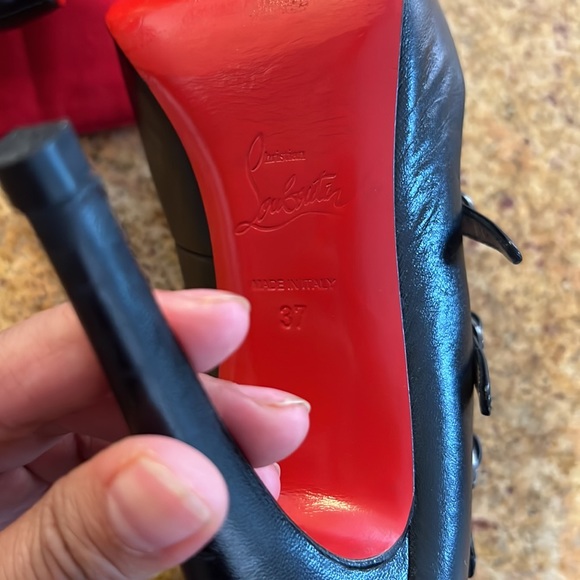 ❌SOLD❌Christian Louboutin Lilian Nappa 120mm Heels, size 37 - Picture 9 of 11